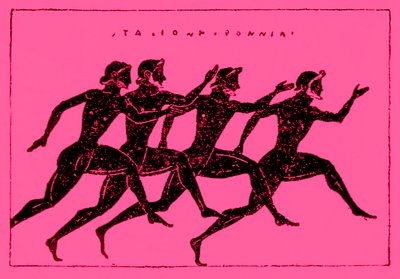 Závod, ilustrace z Historie Řecka od Victora Duruye, 1890 (digitálně vylepšený obrázek) od English School
