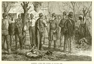 Radetsky po vítězství u Novary (1849) od English School