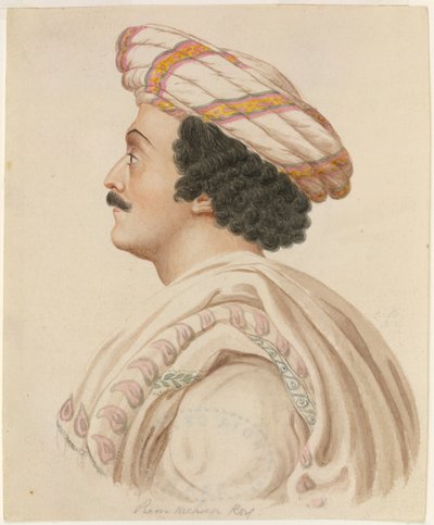 Raja Ram Mohan Roy (akvarel na papíře) od English School
