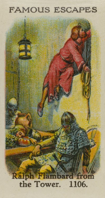Ralph Flambard z věže, 1106 od English School