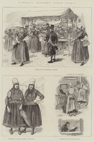 Rambling Sketches, Dutch Folk (rytina) od English School