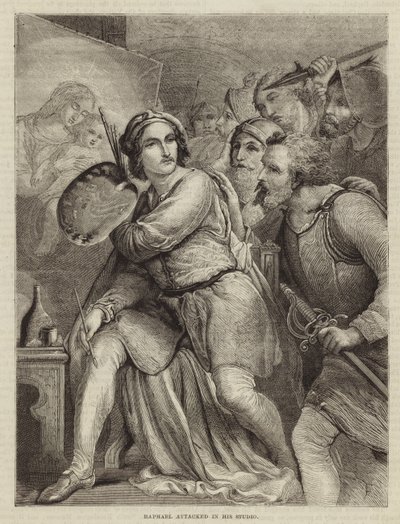 Raphael zaútočil ve svém ateliéru od English School