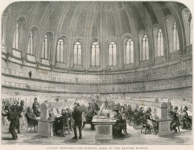 Čítárna v Britském muzeu od English School