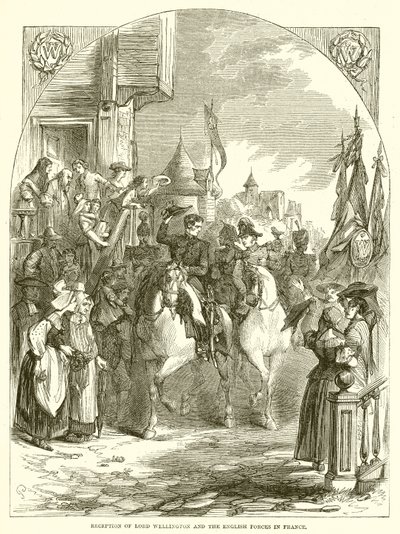 Přijetí lorda Wellingtona a anglických sil ve Francii od English School