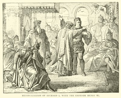 Usmíření Richarda I. s císařem Jindřichem VI od English School
