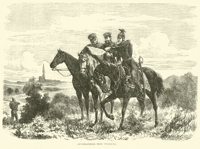 Průzkum poblíž Štrasburku, září 1870 od English School