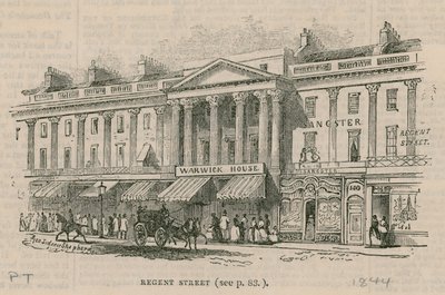 Regent Street, Londýn, západní strana od English School