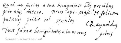 Reginald Pole (kardinál) b 1500, d 1558 od English School