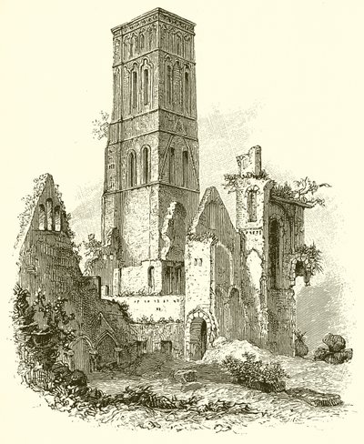 Pozůstatky Osney Abbey od English School