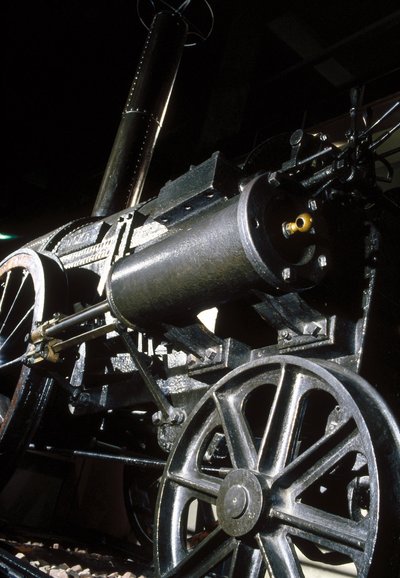 Remains of Stephensons Rocket, 1829 (kov) (detail) od English School