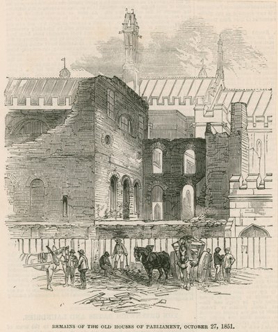 Pozůstatky starých komor parlamentu, 27. října 1851 od English School