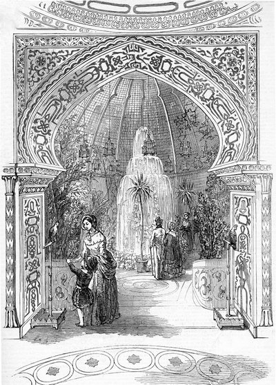 Znovuotevření Kolosea, Regents Park: The Conservatory, 1845 od English School