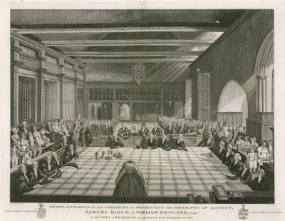 Zastoupení slavnostního předávání londýnských šerifů od English School