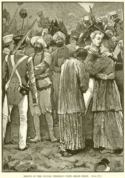 Záchrana britských vězňů z Akbar Khan od English School
