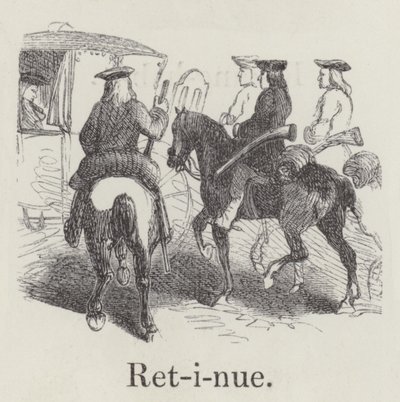 Retinue (rytina) od English School