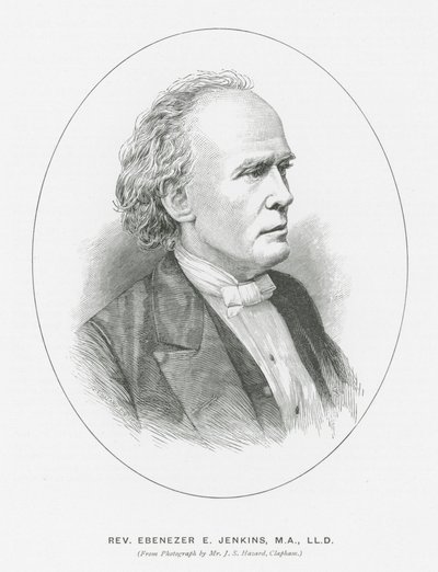 Rev Ebenezer E Jenkins (litografie) od English School