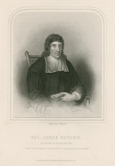 Rev. James Guthrie, ministr Stirling, 1661 od English School