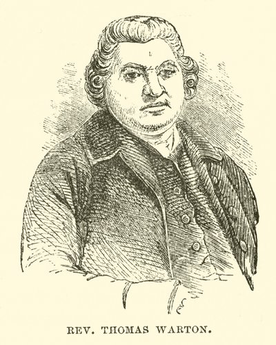 Rev Thomas Warton (rytina) od English School