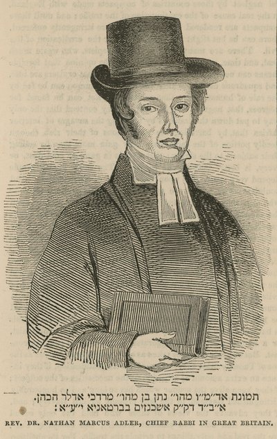 Reverend Dr. Nathan Marcus Adler, vrchní rabín ve Velké Británii od English School