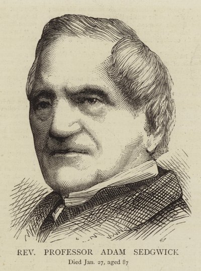 Reverend profesor Adam Sedgwick (rytina) od English School