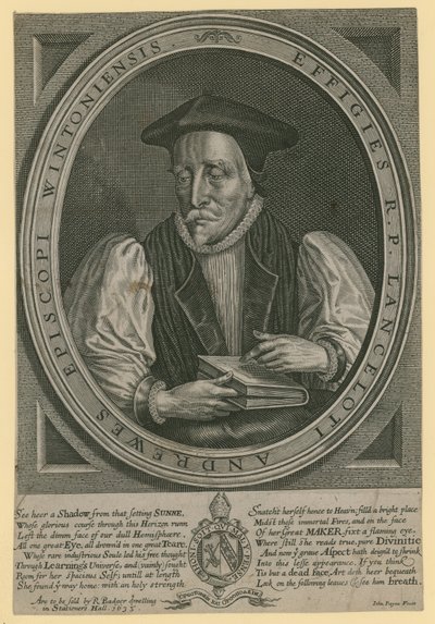 Rev. otec Lancelot Andrews, biskup z Winchesteru od English School