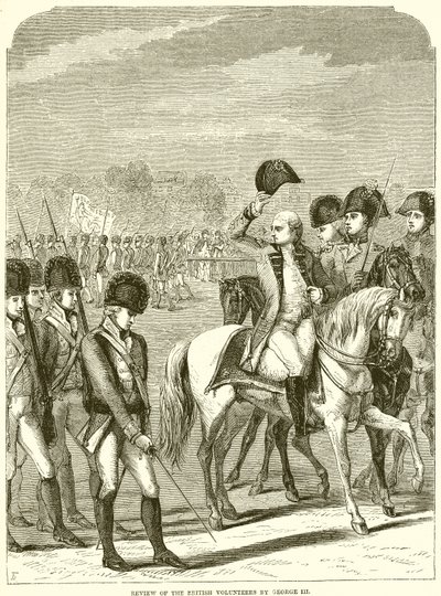 Recenze britských dobrovolníků od George III od English School