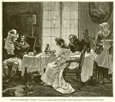Revoluční typy.--Camille Desmoulins doma od English School
