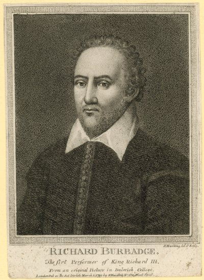 Richard Burbadge, první představitel krále Richarda III od English School