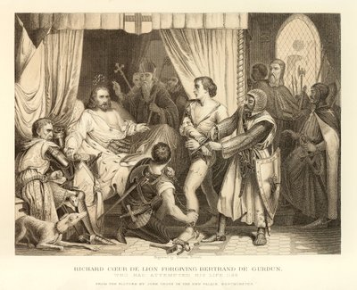 Richard Coeur De Lion odpouští Bertrandu De Gurdunovi od English School