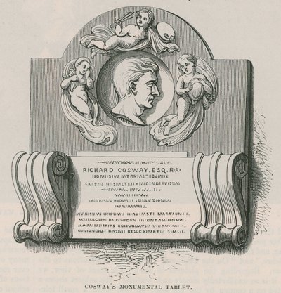 Tablet Richard Cosways, Marylebone Church, Londýn od English School