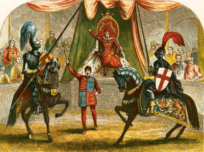 Richard II zastavuje boj mezi vévody z Norfolku a Herefordem od English School
