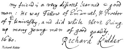 Richard Kidder od English School
