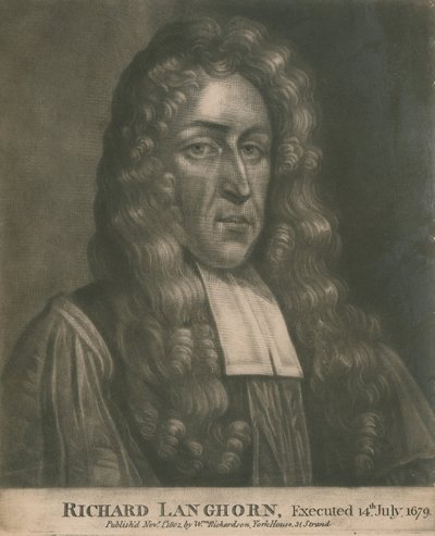 Richard Langhorn, popraven 14. července 1679 od English School
