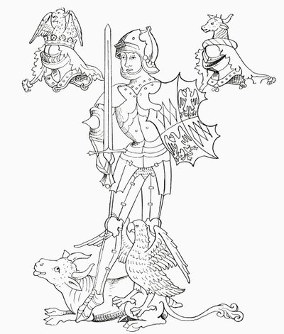 Richard Neville, z „Krátké historie anglického lidu“ od J. R. Greena, vydané v roce 1893 od English School