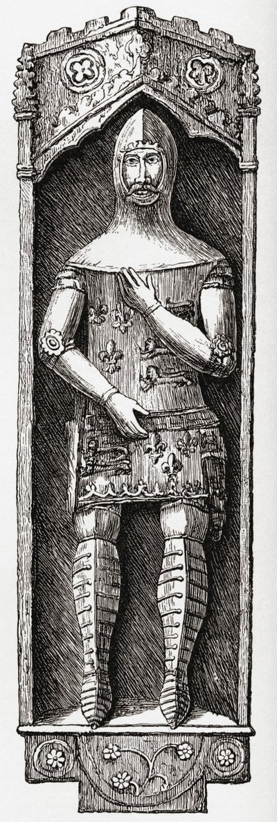 Richard Plantagenet, z knihy "A Short History of the English People" od J. R. Greena, vydané v roce 1893. od English School