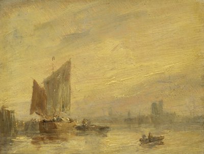 River Scene, Rouen od English School