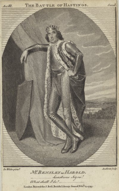 Robert Bensley jako Harold v Bitvě u Hastingsu od English School