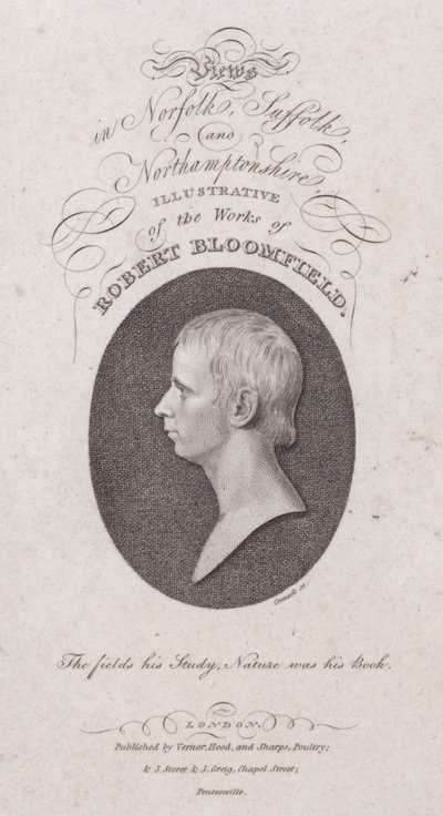 Robert Bloomfield , anglický básník (rytina) od English School