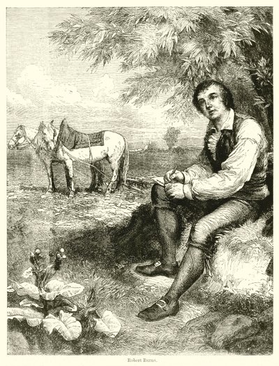 Robert Burns (rytina) od English School
