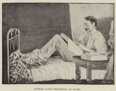 Robert Louis Stevenson v práci od English School