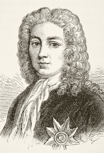 Robert Walpole, 1. hrabě z Orfordu, z „Národní a domácí historie Anglie“ od Williama Hickmana Smith Aubrey (1858-1916), vydaný v Londýně, kolem roku 1890 od English School