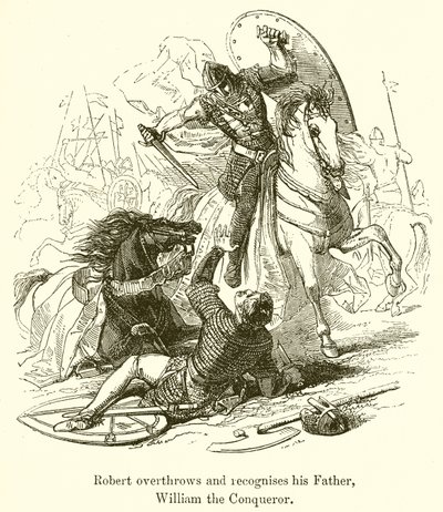 Robert stürzt und erkennt seinen Vater, Wilhelm den Eroberer von English School
