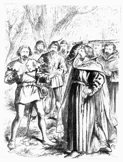 Robin Hood a král Richard I. (1157-1199) od English School