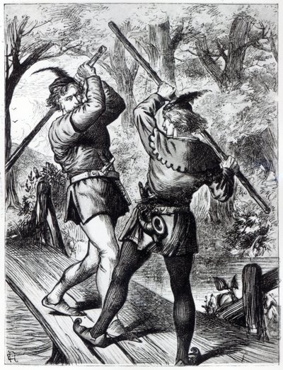 Robin Hood a Malý John od English School