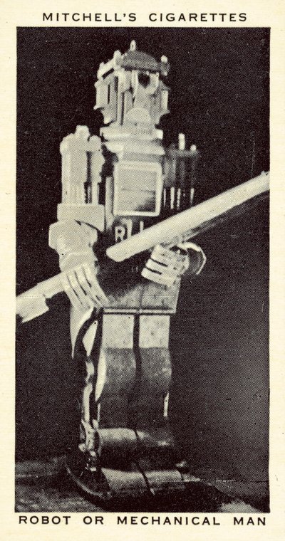 Robot nebo mechanický muž (litho) od English School