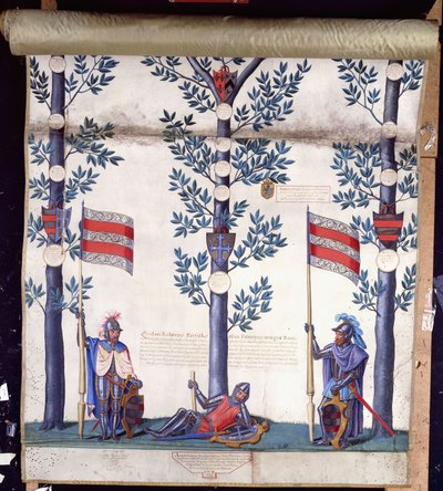 Roll of Arms a rodokmen rodiny Egerton od English School