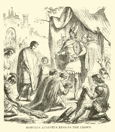 Romulus Augustus rezignuje na korunu od English School