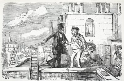 Střechy, ilustrace z Punch od English School