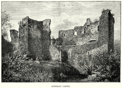 Hrad Rothesay (rytina) od English School