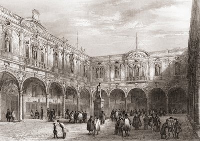 Royal Exchange, Londýn, Anglie od English School